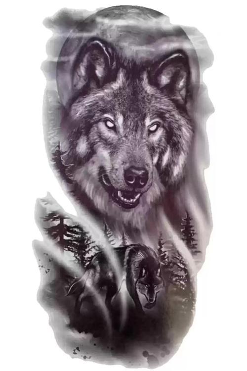Kurt Figürlü Geçici Dövme Tattoo
