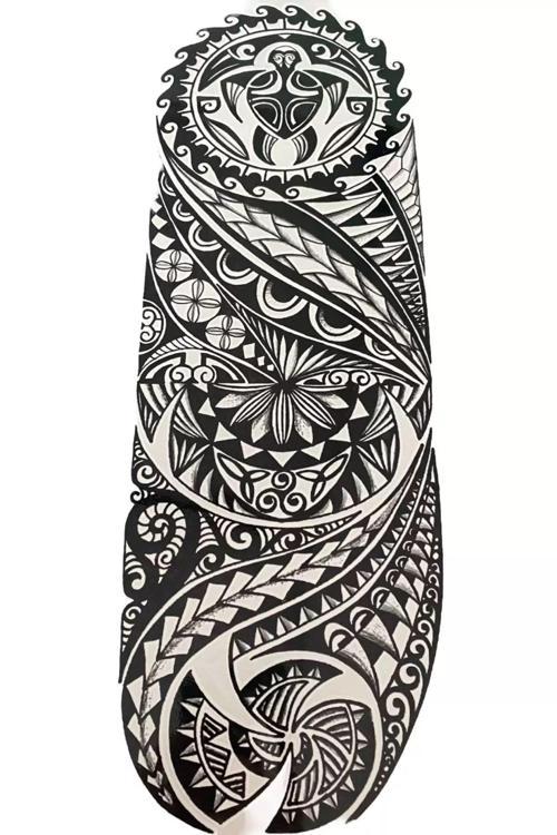 Geçici Karışık Figür Kol Dövme Tattoo