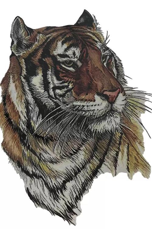 Kaplan Figürlü Geçici Dövme Tattoo