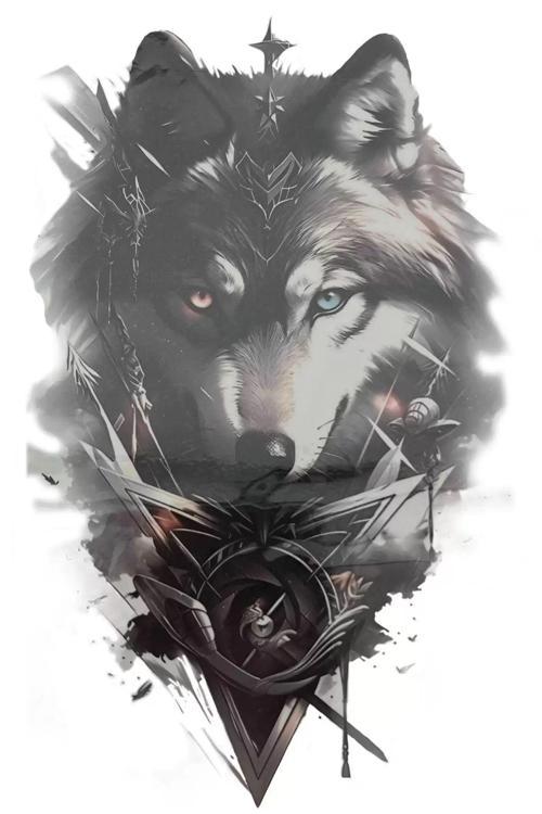 Kurt Figürlü Geçici Dövme Tattoo