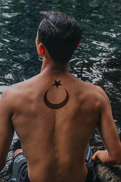 Türk Bayrağı - Ayyıldız Geçici Dövme Tattoo