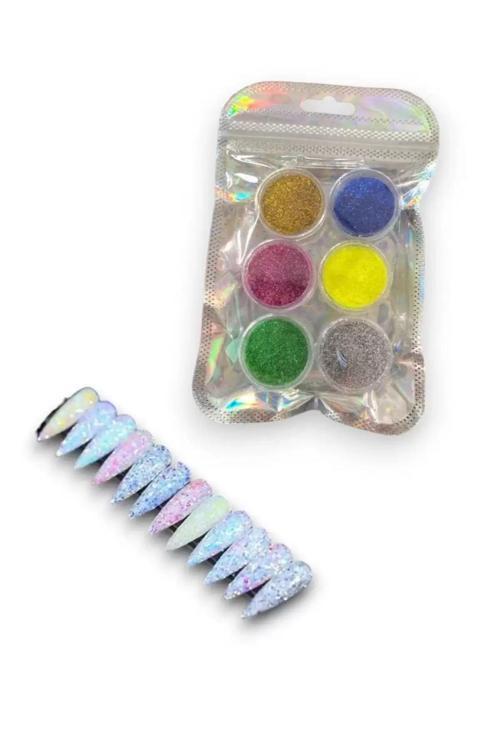 Karışık Renk Nail Art Tırnak Süsleme Simi