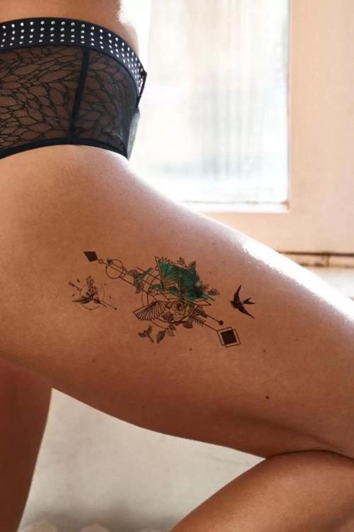 Kuş Figürlü Geçici Dövme Tattoo