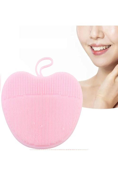 Koyu Pembe Renk Elma Figürlü Yüz Yıkama Aparatı