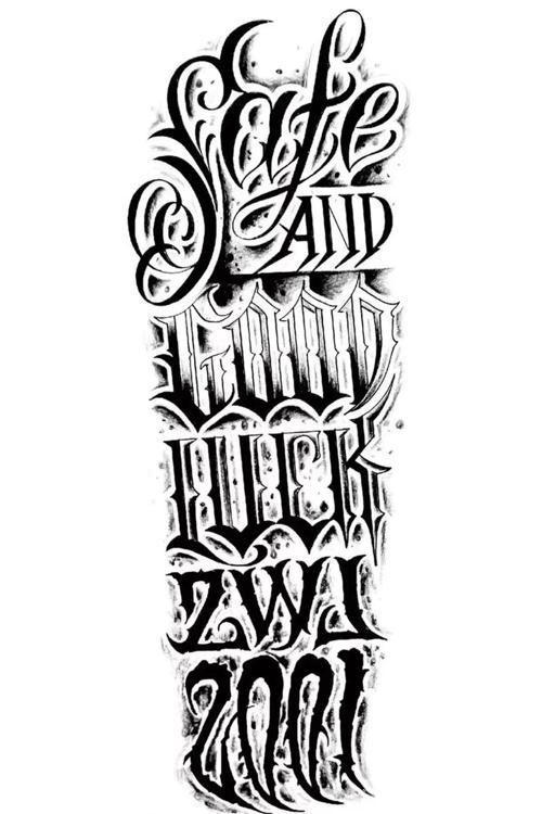 Geçici Yazı Detaylı Dövme Tattoo