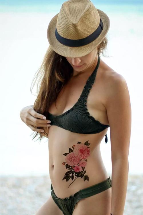 Çiçek Figürlü Geçici Dövme Tattoo