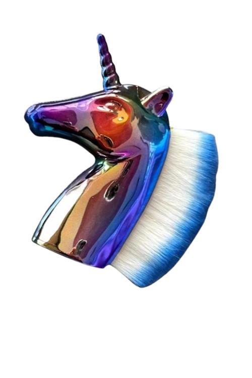 Karışık Renk Unicorn Allık Fırçası Makyaj Fırçası