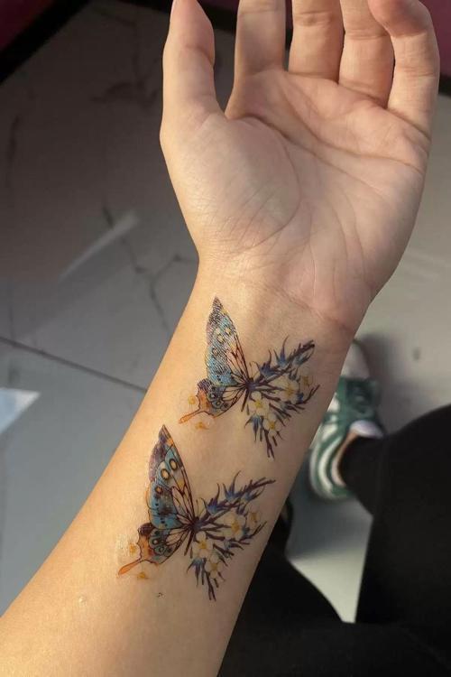 Kelebek Figürlü Geçici Dövme Tatto