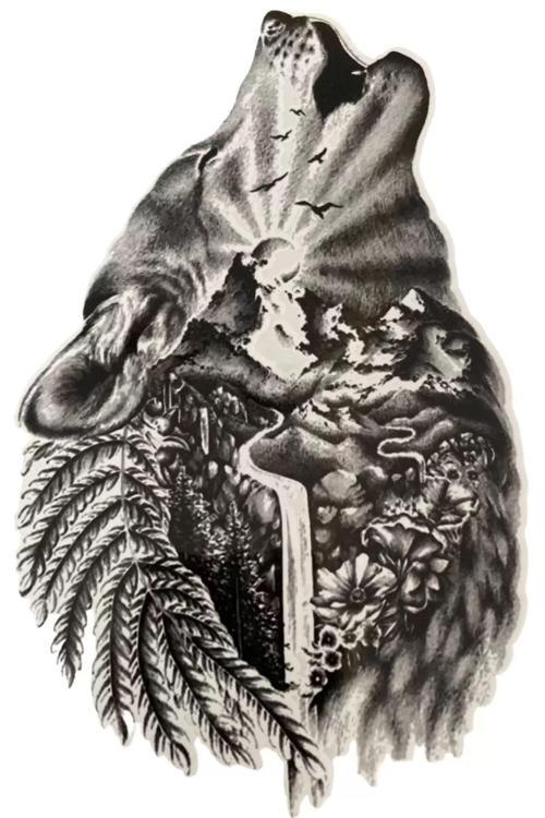 Kurt Figürlü Geçici Dövme Tattoo