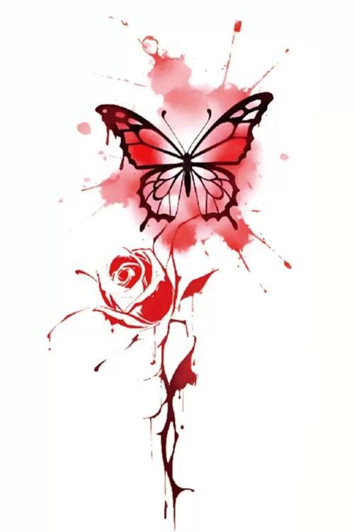 Kelebek Figürlü Geçici Dövme Tattoo