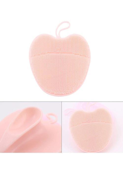 Açık Pembe Renk Elma Figürlü Yüz Yıkama Aparatı