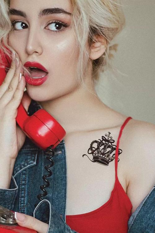 Kral Tacı Geçici Dövme Tattoo