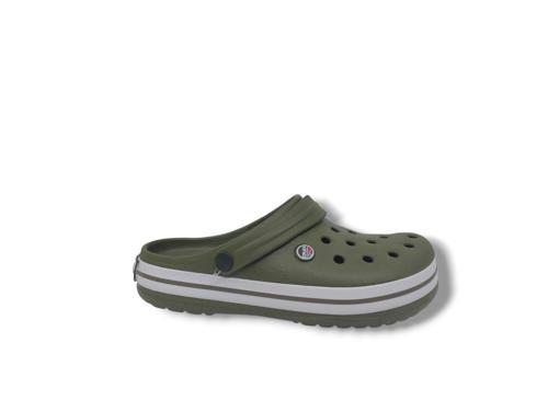 Cflex 145 Unisex Haki Beyaz Haki Sabo Terlik Sandalet