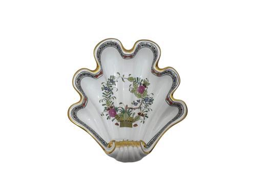 7521 FD El Boyama Porselen Deniz Kabuğu Formlu Servis Tabağı