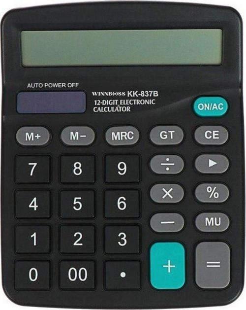 Standart Fonksiyonlu 12 Haneli Geniş LCD Ekran,Pill Masaüstü Hesap Makinesi  GO50601994550