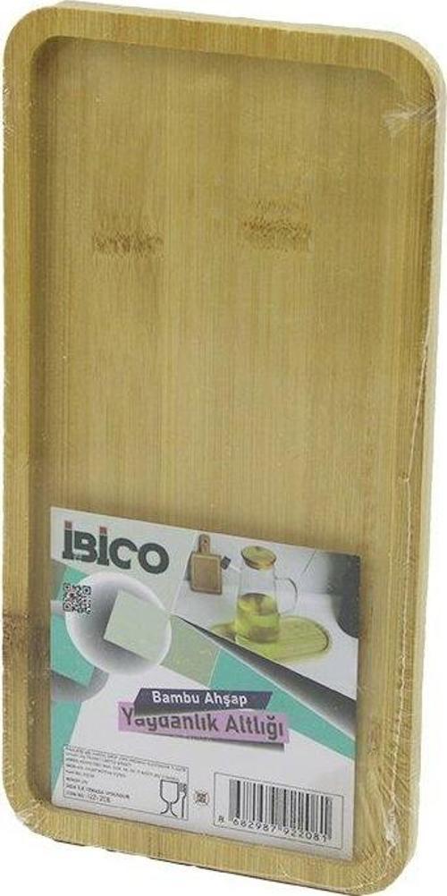 DİKDÖRTGEN AHŞAP BAMBU YAĞDANLIK ALTLIK MİNİ TEPSİ 12 X 23.4 X 0.8CM (5060)