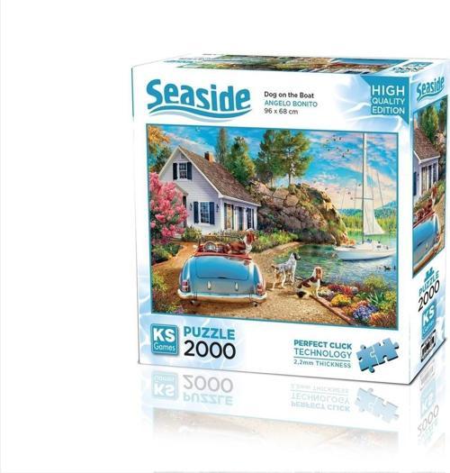 Dog On The Boat 2000 Parça Puzzle