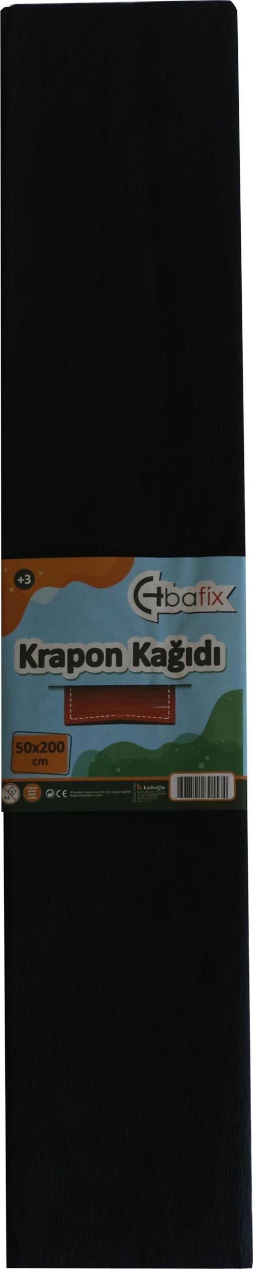 Krapon Kağıdı 50 x 200 CM Siyah 10 Lu Paket