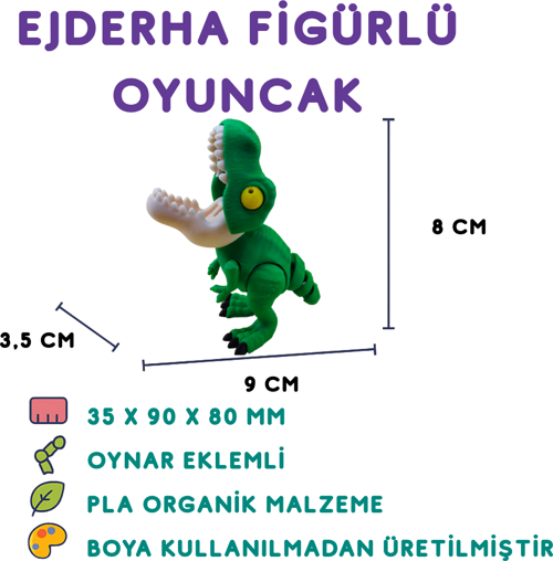 Trex Figür - 3D Karakter ve Film Temalı Oyuncak