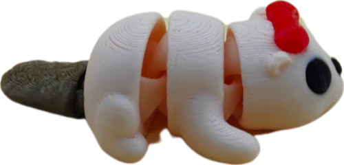 Kız Su Samuru Figür - 3D Sevimli Su Canlısı Oyuncağı