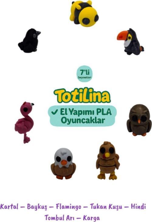 7li Set Kartal – Baykuş – Flamingo – Tukan Kuşu – Hindi Tombul Arı – Karga