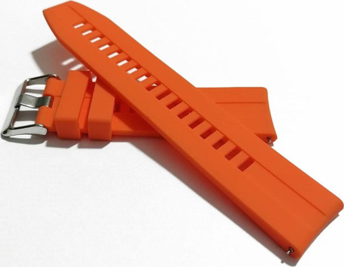 Akıllı Saat Kordonu Akıllı Pimli Silikon 22 Mm (74 ) Oranj Renk