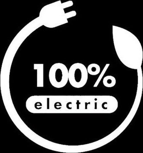 Elektirikli Araç Araba Uyarı Etiketi Beyaz Renk 13CM