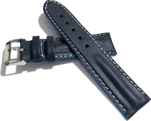 Her Saate Uygun Bombeli 20 Mm Piramit Modeli Uzun Xl Hakiki Deri (221) Mavi