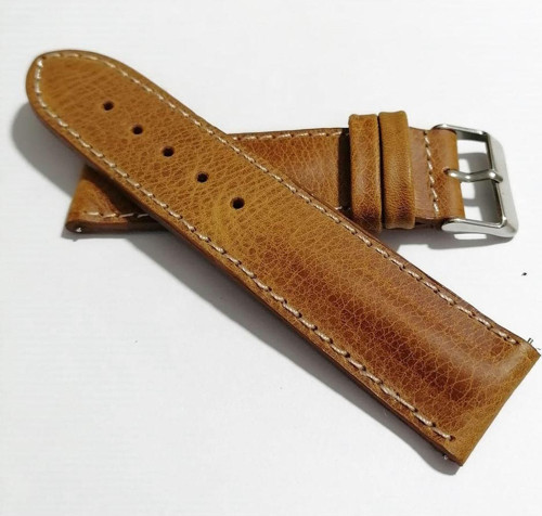 Her Saate Uygun Bombeli 24 Mm Piramit Modeli Uzun Xl Hakiki Deri (227) Taba