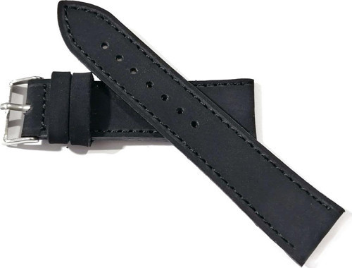 Tüylü Greyzi Kadife Görunumlu Her Saate Uygun Saat Kordonu 22 Mm Siyah