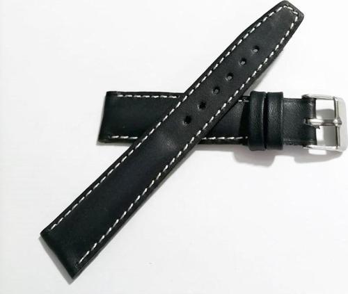 Her Saate Uygun 18 Mm Hakiki Dana Derisi ( 264) Beyaz Dikişli Siyah