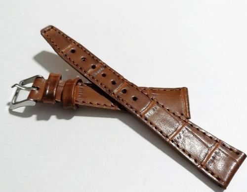 &Her Saate Uyumlu Hakiki Kahverengi  Deri Saat Kordonu 20 Mm  (118 )