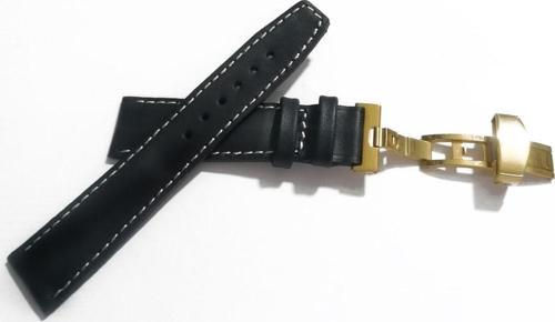 Her Saate Uygun Kelebek Toka 20 Mm Hakiki Deri (239) Sarı Toka Siyah