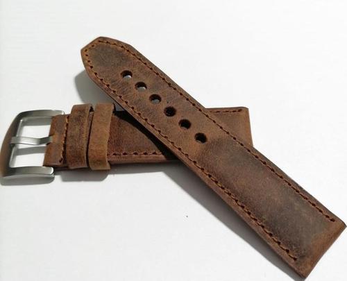 &Her Saate Uyumlu Hakiki Grizi Deri Saat Kordonu 22  Mm  (34)