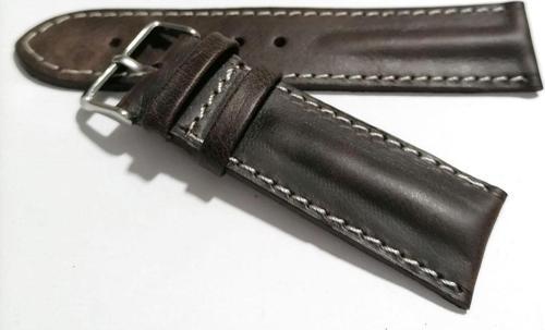 Her Saate Uygun Bombeli 20 Mm Piramit Modeli Uzun Xl Hakiki Deri (218) Kahve