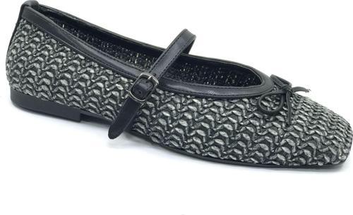 Feles Hasır Fiyonk Detaylı Kadın Babet Ayakkabı