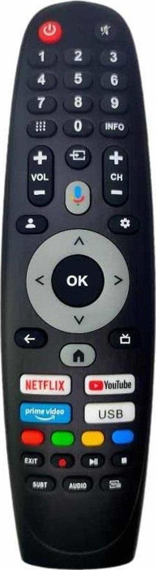 43SNF9000F İle Uyumlu Mikrofonlu Android Tv Kumanda