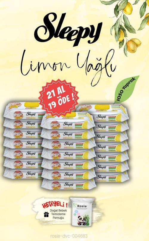 21 AL 19 ÖDE Limon Yağlı Mutfak Havlusu  1050 Yaprak, ROSIE Hediye