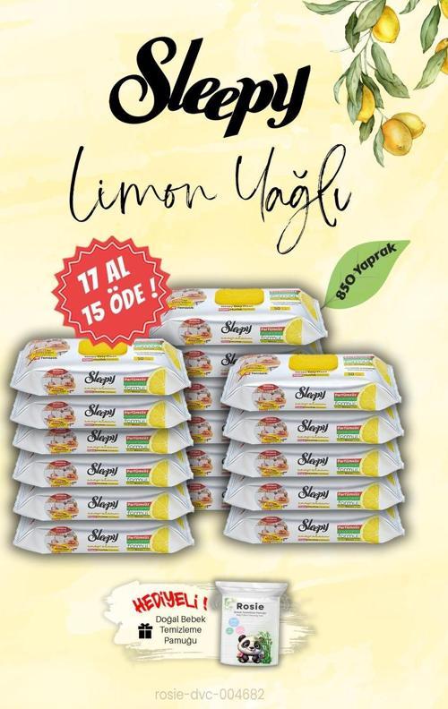 Limon Yağlı 17 AL 15 ÖDE Mutfak Havlusu  850 Yaprak, ROSIE Hediye