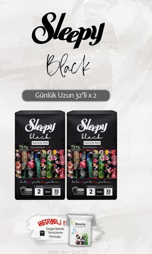 Black Günlük Ped 32'li Uzun x 2 ve ROSIE