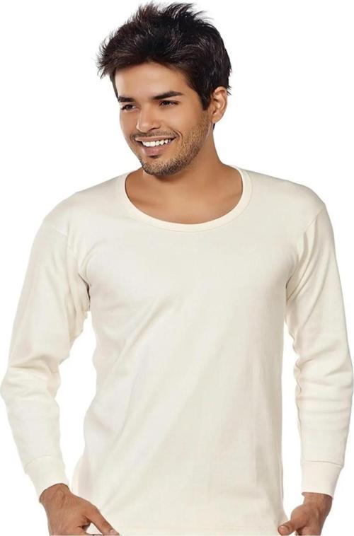 Erkek Kışlık Uzunkol İnterlok İçlik Pamuk Üst Fanila 0112 - 2 Adet Ekru-L - XL
