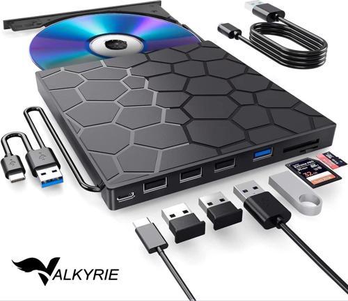 8in1 Harici CD DVD Okuma Yazma USB 3.0 Hub Çok Amaçlı External Drive TF SD Kart Okuyucu