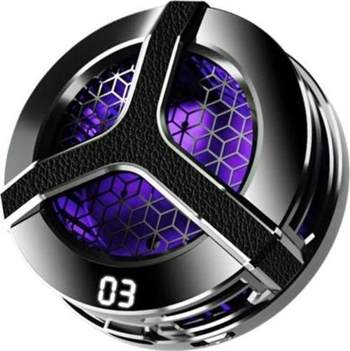 S9 Usb'den Manyetik Sıcaklık Göstergeli Rgb Işıklı Hızlı Soğutma Cep Telefonu Soğutucu Fan