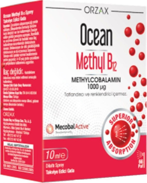 Ocean Methyl Cobalamin B12 Sprey 10 ml