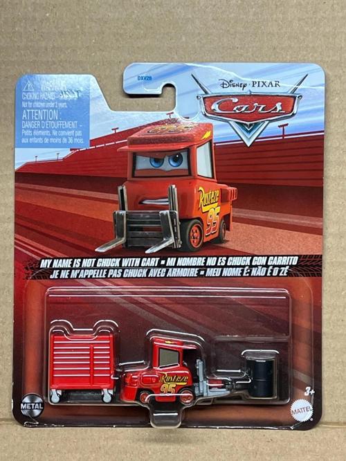 Disney Pixar Cars My Name Is Not Chuck With Cart Diecast Metal Araba Figürü