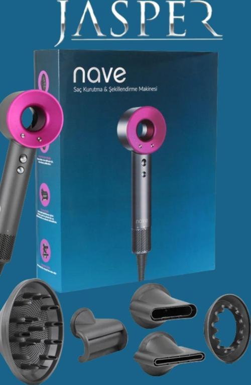 Nave Hd-002 Yeni Nesil Dc Turbo Motor Saç Şekillendirici, Kurutma Fön Makinesi
