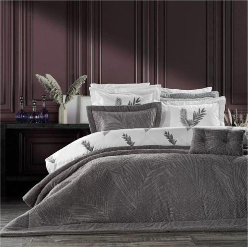 Palmıra Yatak Seti Antrasıt