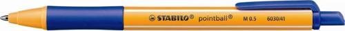 Ponitball 0.5mm Basmalı Tükenmez Kalem Mavi 6030/41