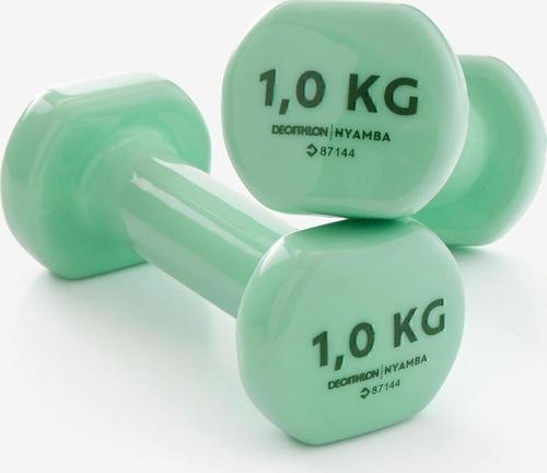 1 Kg Domyos 1 Kg Dambıl X2 - Fitness Hafif Antrenman 1 Kg Yeşil