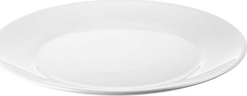 6 Adet 19 Cm Beyaz Tabak, Tatlı Tabağı
